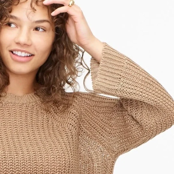 J.Crew 100% Linen Relaxed Fit Beach Sweater - Picture 16 of 16